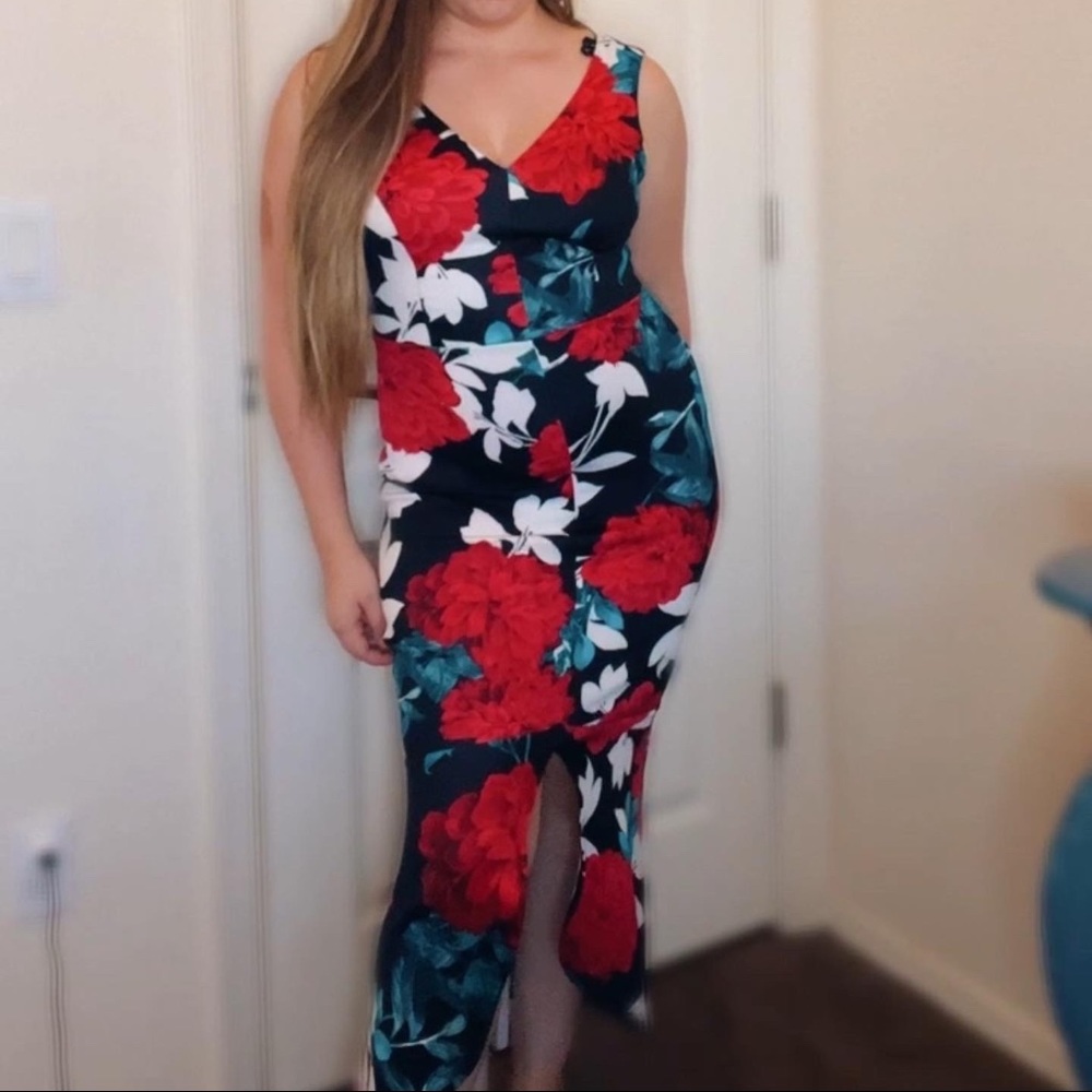 Ruffle Floral Dress